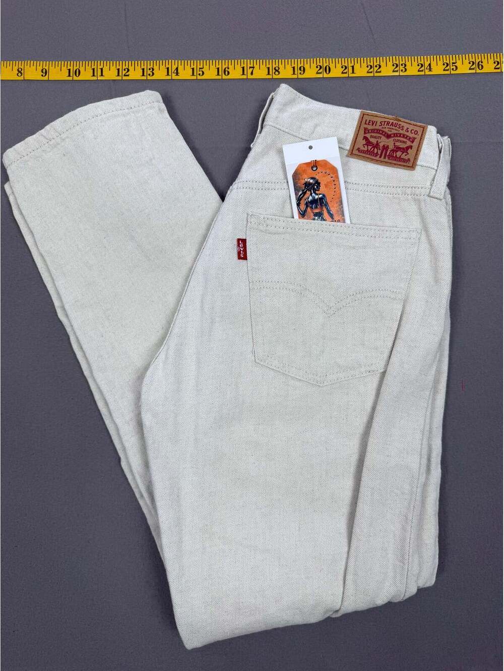 Levi’s Off-White Cotton Linen Jeans